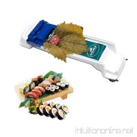 Aolvo Dolma Roller  Sushi Roller  Stuffed Grape & Cabbage Leaves Rolling Machine Meat and Vegetable Rolling Tool  Kitchen DIY Sushi Maker for Beginners and Children (Blue) - B07F1RVQDB